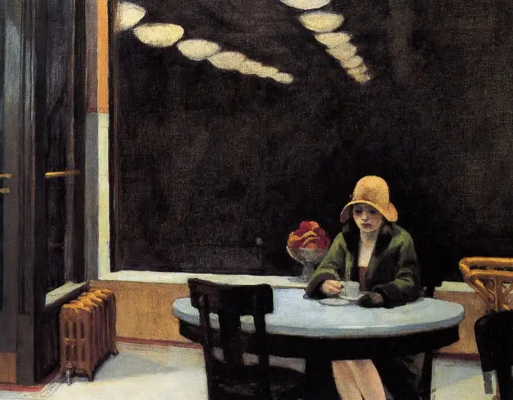 edebigardrop edward hopper automat 1927